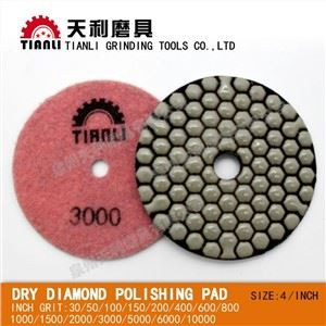 dry polishing pads for marble