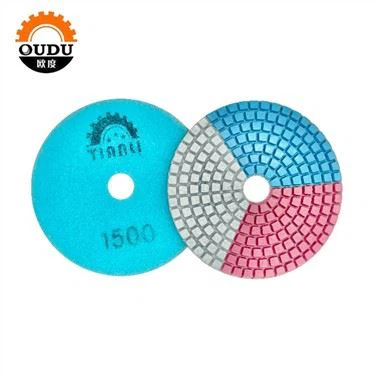 3 Color 4 Inch 3mm Grinding Disc Diamond Polishing Pads